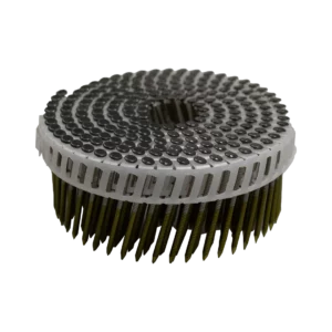 RVS antraciet rolnagels 60 mm met schroefdraad en bolkop gevlakt