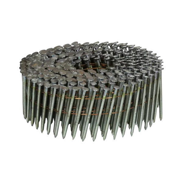 Draadverbonden rolnagels Blank 50 en 64 mm met ringdraad en platkop