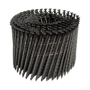 Zwarte draadverbonden rolnagels 86 mm schroef extra gegalvaniseerd