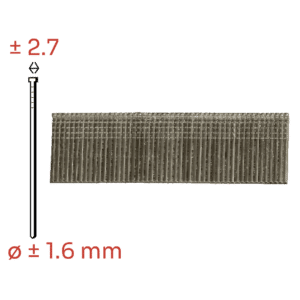 RVS brads 16 Gauge | 20 t/m 64 mm – Voor afwerking in vochtige ruimtes