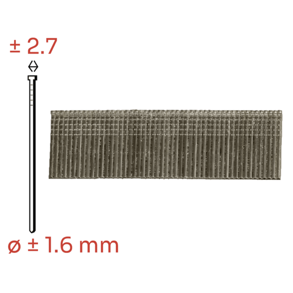 RVS brads 16 Gauge | 20 t/m 64 mm – Voor afwerking in vochtige ruimtes