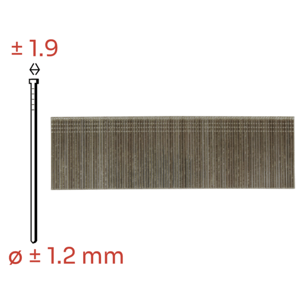 Minibrads SKN 1.2 Gegalvaniseerd 13 t/m 50 mm – 18 Gauge