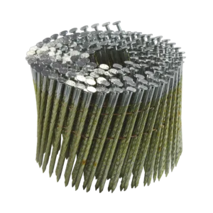 Draadverbonden rolnagels gegalvaniseerd 2.8 x 80 mm schroefdraad platkop