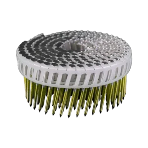 Plastic verbonden rolnagels extra gegalvaniseerd met platkop