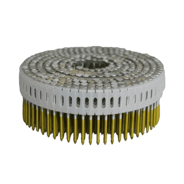 Plastic verbonden rolnagels 0º extra gegalvaniseerd ring ±5.8 mm platkop