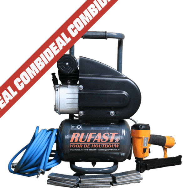 Combideal 92-serie nieten 40 mm met tacker en fluistercompressor