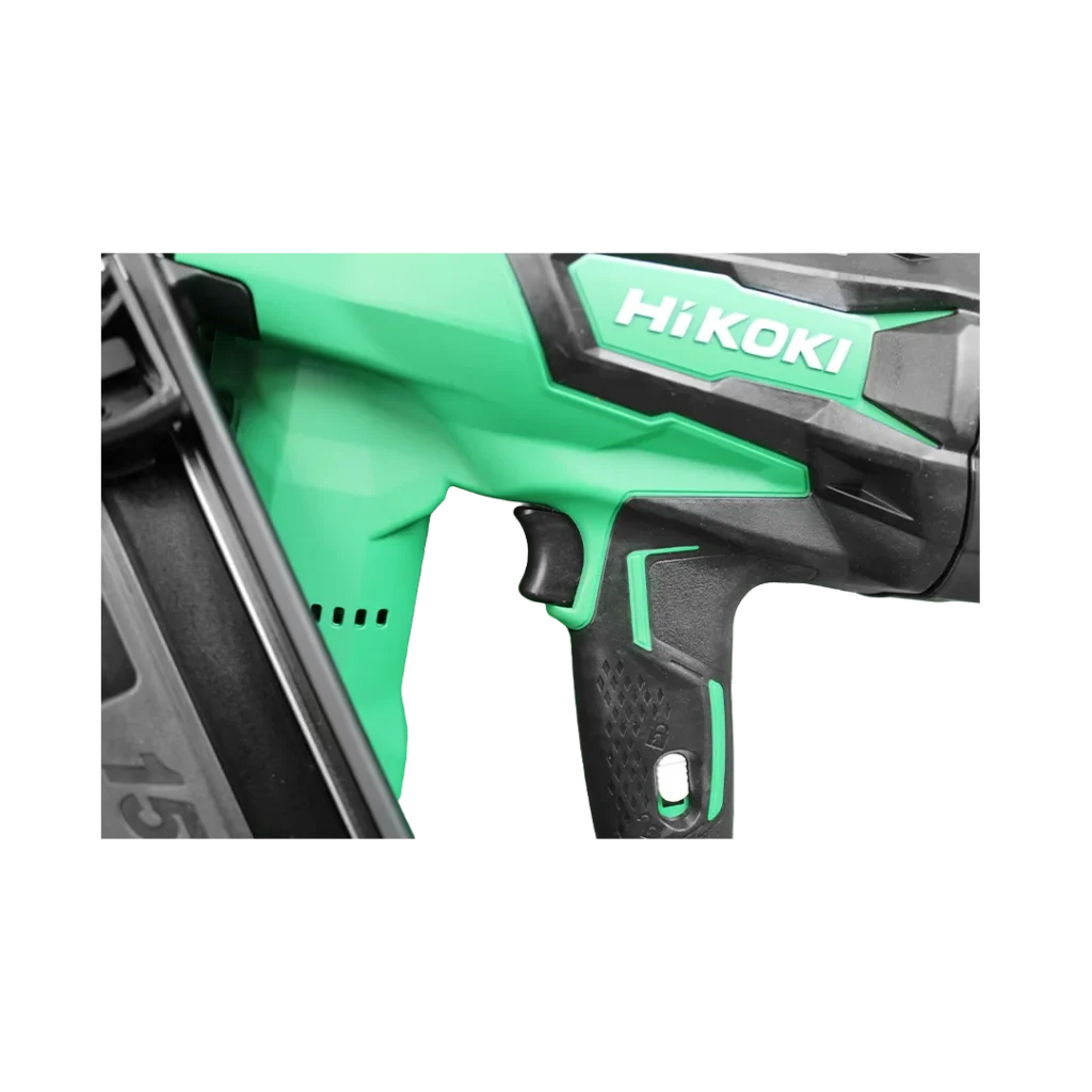 Ergonomische handgreep van de HiKOKI NT1865DAA accu brad tacker